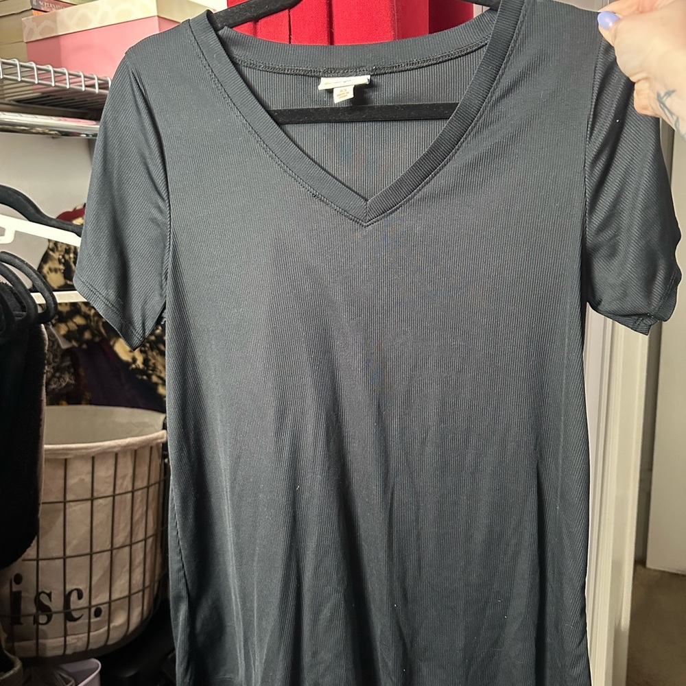 V-Neck Black Women's Top